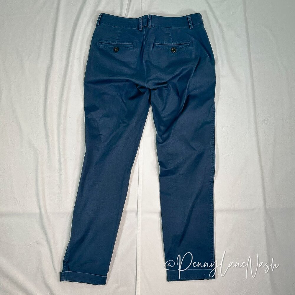 Vince Cuffed Boyfriend Chino Pants Size 2 Blue - Picture 9 of 11